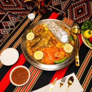 سدر مشكل مندي لحم, مندي دجاج وحنيذ| (No.1) Mixed Dishes of Haneeth , Mandi Lamb and Mandi Chicken