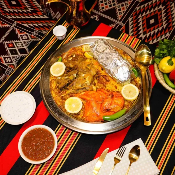 سدر مشكل مندي لحم, مندي دجاج وحنيذ| (No.1) Mixed Dishes of Haneeth , Mandi Lamb and Mandi Chicken